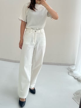 「アイテム（パンプス）」を使った、MSさん（骨格ナチュラル・レディース・154cm）の夏コーディネート