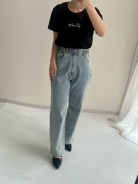 「アイテム（Tシャツ/カットソー）」を使った、MSさん（レディース・154cm）の春コーディネート