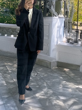 「レディースファッション」｜「アイテム（スラックス）」を使った、MSさん（レディース・154cm）の冬コーディネート