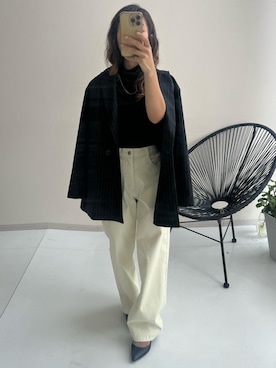 「nissen（ニッセン）のアイテム」を使った、MSさん（レディース・154cm）の秋コーディネート