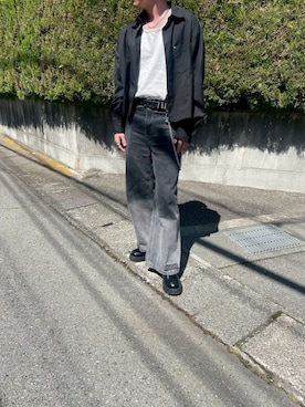 「アイテム（ベルト）」を使った、hiroさん（メンズ・174cm・30代）の春コーディネート