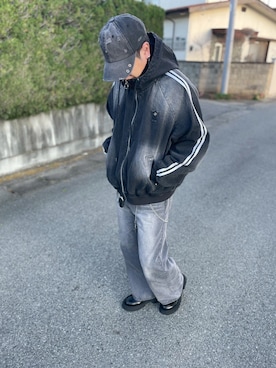 「ADRER（アドラー）のアイテム」を使った、hiroさん（メンズ・174cm）の冬コーディネート