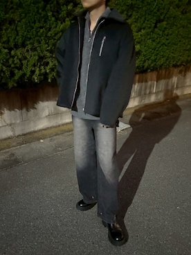 「アイテム（ウォレットチェーン）」を使った、hiroさん（メンズ・175cm・30代）の秋コーディネート