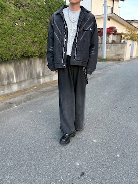 「アイテム（スウェットパンツ）」を使った、hiroさん（メンズ・174cm・30代）の秋コーディネート