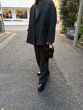 「ADRER（アドラー）の【ADRER】surgical stainless necklace / サージカルステンレスネックレス（ネックレス）」を使った、hiroさん（メンズ・174cm）の冬コーディネート