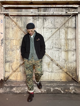 吉田霸久使用「ROTHCO（Rothco ロスコ/ Digital Camo Tactical BDU Pants カモフラージュ ミリタリー カーゴパンツ）」的時尚穿搭