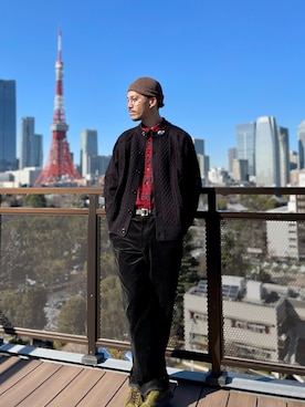 吉田霸久さん（メンズ・183cm）の冬コーディネート