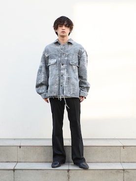 「TAAKK（ターク）のアイテム（ジャケット/アウター）」を使った、Shoyaさん（メンズ・168cm）の冬コーディネート