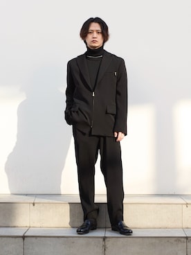 「CULLNI（クルニ）のアイテム（ジャケット/アウター）」を使った、Shoyaさん（メンズ・168cm）の冬コーディネート