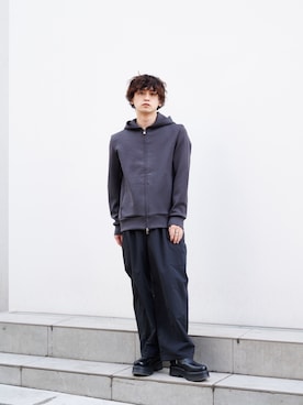「ATTACHMENT（アタッチメント）のアイテム」を使った、Shoyaさん（メンズ・168cm）の冬コーディネート