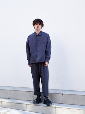 「ATTACHMENT（アタッチメント）のアイテム」を使った、Shoyaさん（メンズ・168cm）の冬コーディネート