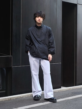 「STUDIOUS（ステュディオス）のアイテム（トップス）」を使った、Shoyaさん（メンズ・168cm）の冬コーディネート