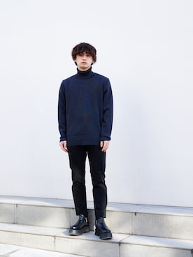 「ATTACHMENT（アタッチメント）のアイテム」を使った、Shoyaさん（メンズ・168cm）の冬コーディネート