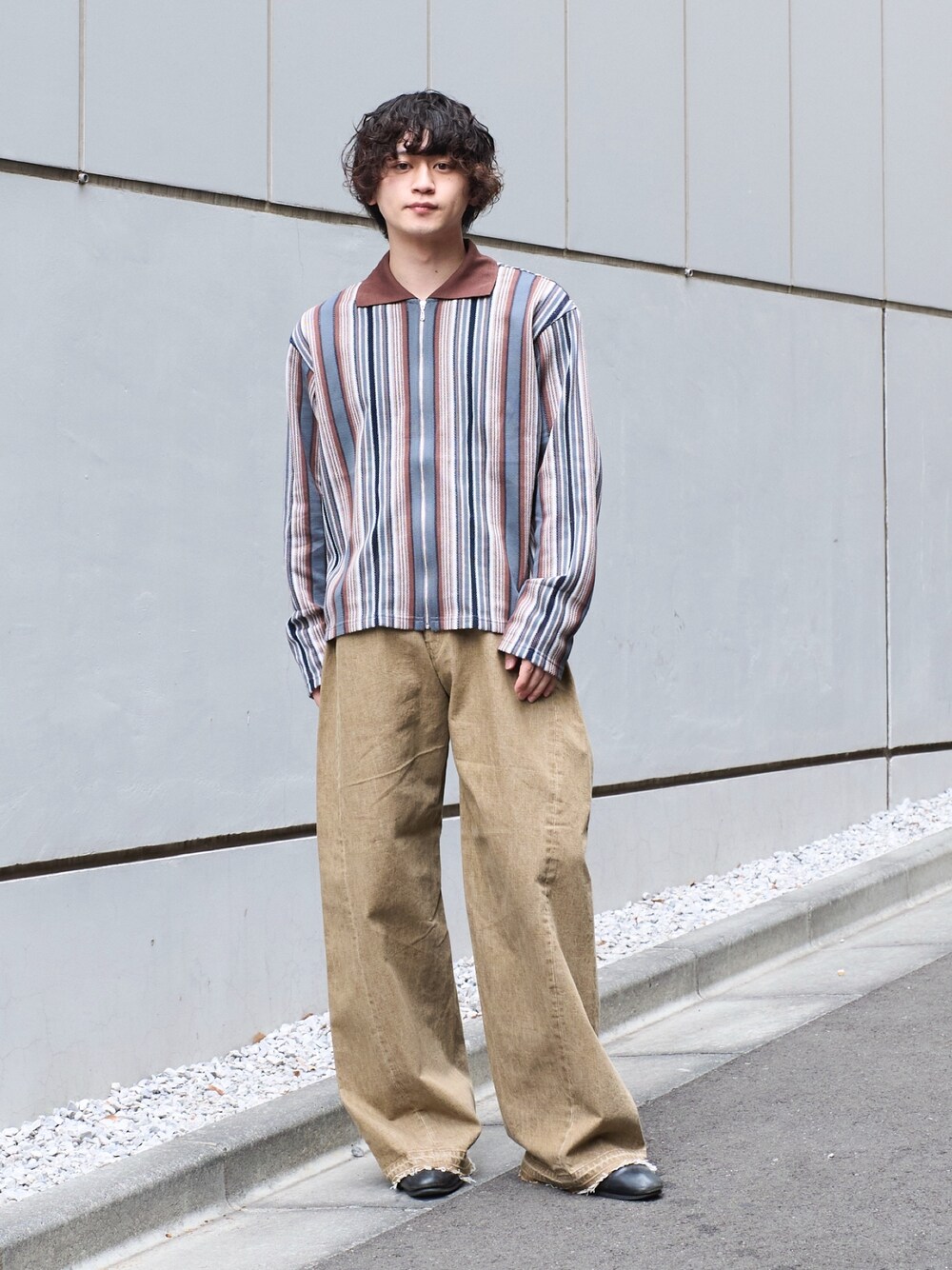 Jieda（ジエダ）の「STRIPE SHIRT CARDIGAN（カーディガン/ボレロ