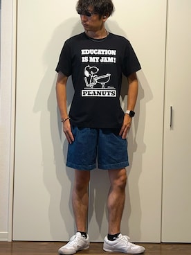 「UNIQLO（ユニクロ）のアイテム（Tシャツ/カットソー）」を使った、shoto_kadさん（メンズ・169cm・30代）の夏コーディネート