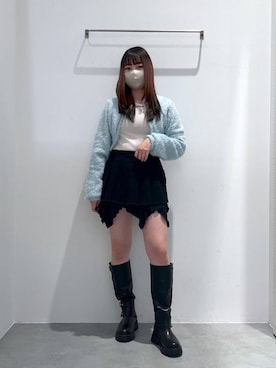 「PLACE STUDIO（プレイススタジオ）のアイテム」を使った、れーかさん（レディース・155cm）の冬コーディネート