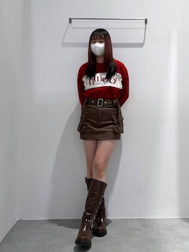 れーかさん（レディース・155cm）の冬コーディネート