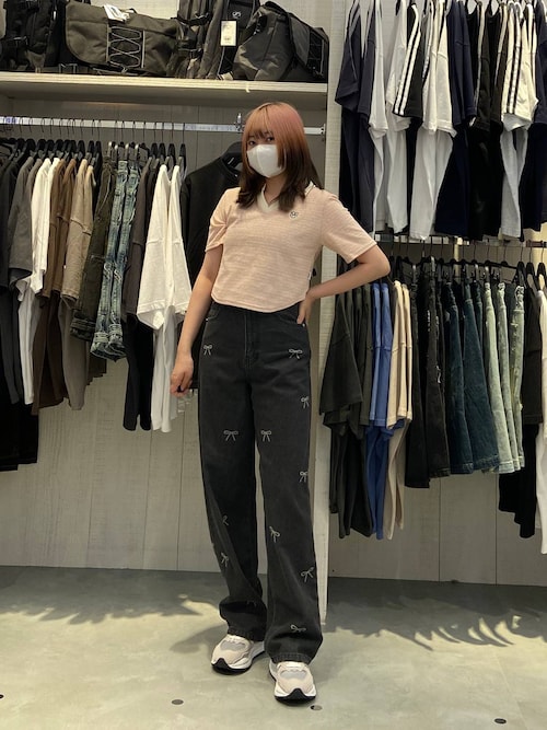 tシャツ MAGPIE ROBIN／ボーダーVネック T レディース MAGPIEROBIN tシャツ MAGPIE ROBIN／ボーダーVネック T
