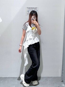 「アイテム（その他トップス）」を使った、れーかさん（レディース・155cm・20代）の春コーディネート