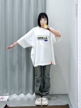 「ALAND（エーランド）のアイテム」を使った、れーかさん（レディース・155cm）の夏コーディネート