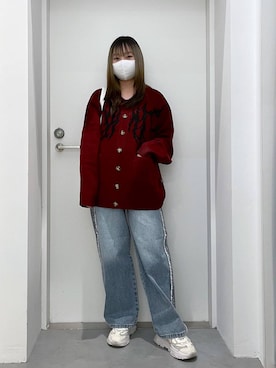 「NOT4NERD（ノットフォーナード）のアイテム」を使った、れーかさん（レディース・155cm）の秋コーディネート