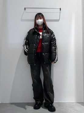 「NOT4NERD（ノットフォーナード）のアイテム」を使った、れーかさん（レディース・155cm）の冬コーディネート