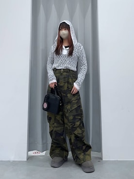 「PLACE STUDIO（プレイススタジオ）のアイテム」を使った、れーかさん（レディース・155cm）の春コーディネート