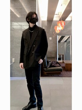 「UNITED TOKYO（ユナイテッドトウキョウ）のアイテム（その他アウター）」を使った、kitsuneさん（メンズ・175cm）の冬コーディネート