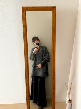 「cft_code」｜インスタ2.4万人フォロワー薬剤師ゆみぽさん（レディース・158cm）の冬コーディネート