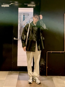 「アイテム（スウェットパンツ）」を使った、nut’s_up?さん（レディース・168cm）の秋コーディネート