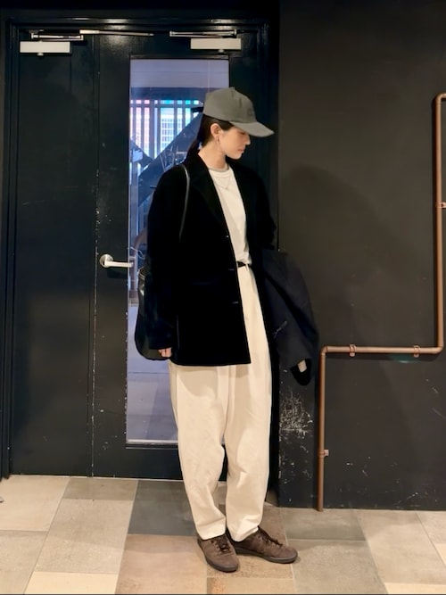 ベロアテーラードジャケット（テーラードジャケット）｜leimn