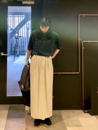 6（ロク）の「＜6(ROKU)＞COTTON RAYON BIG SKIRT/スカート（スカート