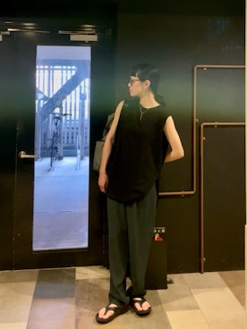 「OOFOS（ウーフォス）のアイテム」を使った、nut’s_up?さん（骨格ナチュラル・レディース・168cm）の夏コーディネート