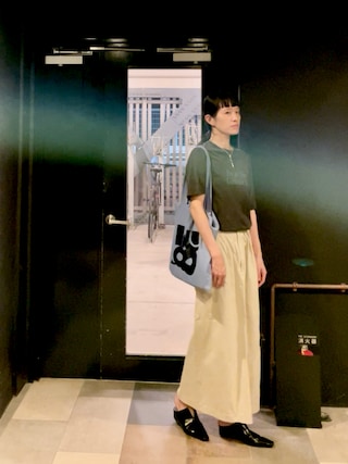6（ロク）の「＜6(ROKU)＞COTTON RAYON BIG SKIRT/スカート