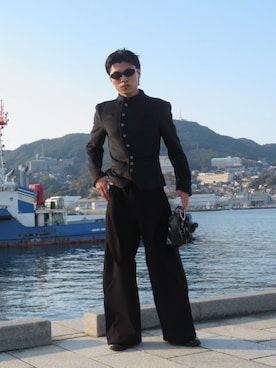 「アイテム（シューズ）」を使った、imRenさん（メンズ・170cm）の冬コーディネート