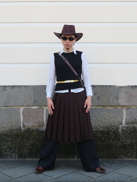 「アイテム（ブーツ）」を使った、imRenさん（メンズ・170cm）の秋コーディネート