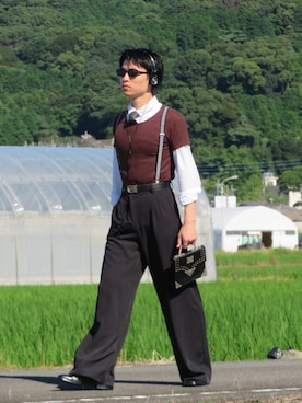 「アイテム（ドレスシューズ）」を使った、imRenさん（メンズ・170cm）の夏コーディネート