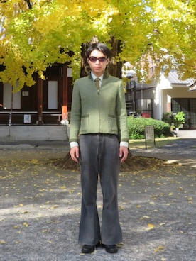 「イチョウ並木」｜imRenさん（メンズ・170cm）の冬コーディネート