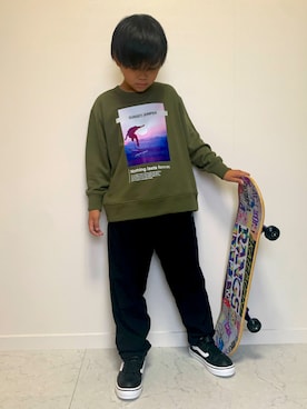 「アイテム（シューズ）」を使った、mmikki0206さん（キッズ・127cm）の秋コーディネート