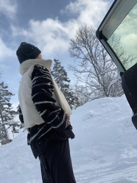 「H&M（エイチ・アンド・エム）のアイテム（トップス）」を使った、meg05さん（レディース・156cm）の冬コーディネート