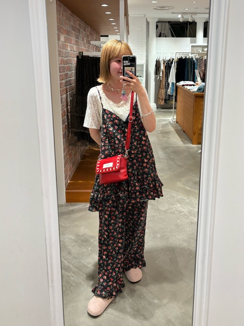 セール】カットフラワーキャミチュニックワンピース（チュニック