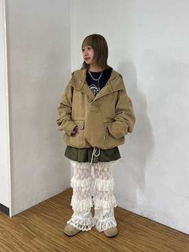 「アイテム（ブルゾン）」を使った、ナクラリンさん（レディース・153cm）の夏コーディネート