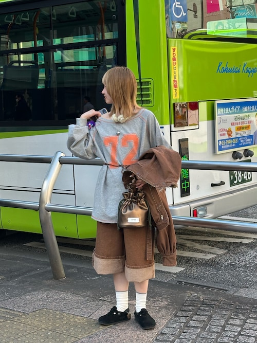 ナンバリングラグランスウェット（Tシャツ/カットソー
