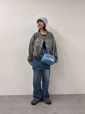 「GRAIN（グレイン）のアイテム」を使った、ナクラリンさん（レディース・153cm）の秋コーディネート