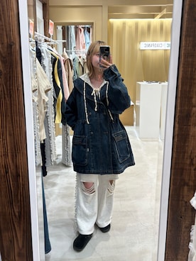 「アイテム（Tシャツ/カットソー）」を使った、ナクラリンさん（レディース・153cm）の秋コーディネート