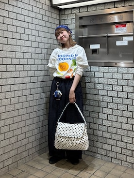 「GRAIN（グレイン）のアイテム」を使った、ナクラリンさん（レディース・153cm）の春コーディネート