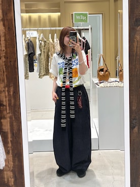 「CIAOPANIC（チャオパニック）のアイテム」を使った、ナクラリンさん（レディース・153cm）の夏コーディネート