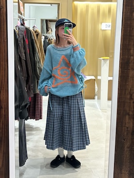 「CIAOPANIC（チャオパニック）のアイテム（スカート）」を使った、ナクラリンさん（レディース・153cm）の秋コーディネート