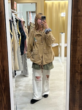 「アイテム（ブルゾン）」を使った、ナクラリンさん（レディース・153cm）の秋コーディネート