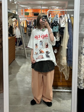 「アイテム（スカート）」を使った、ナクラリンさん（レディース・153cm）の夏コーディネート